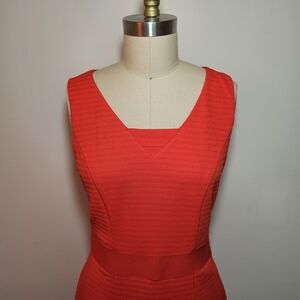 NY&Co Orange Sleeveless Dress